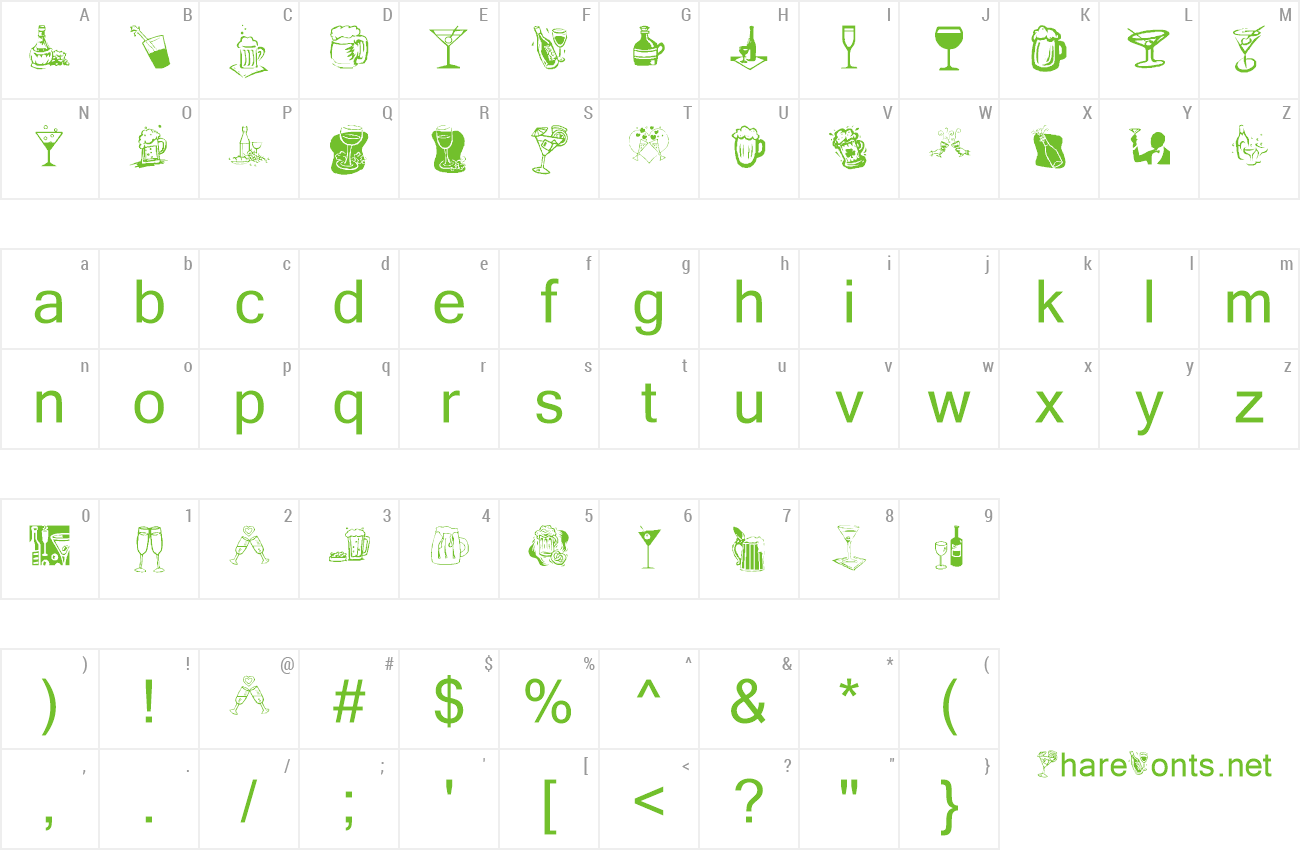 Font KR Drink Up! preview